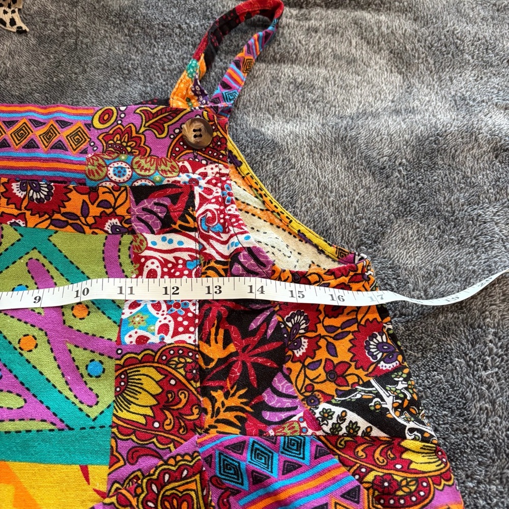 Colorful Patchwork Jumpsuit Overalls - image 4